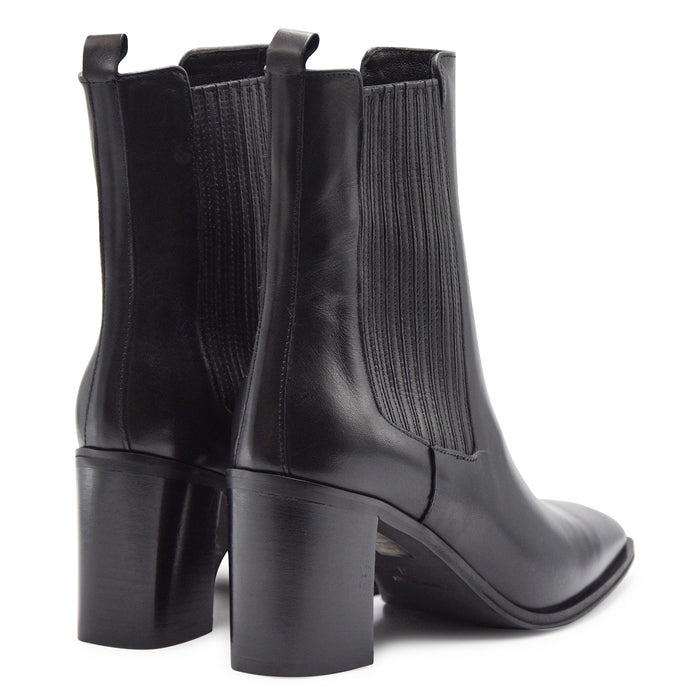 Stivaletti Riccardo P. Donna MANDY1 Pelle Nero Made In Italy