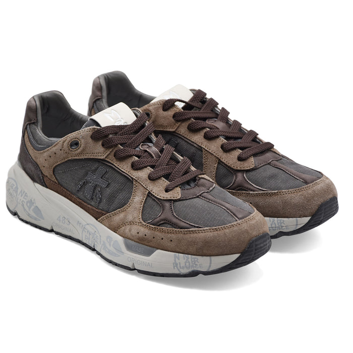 Sneakers Premiata Mase25 8421 Stile Running Uomo Suede Tessuto