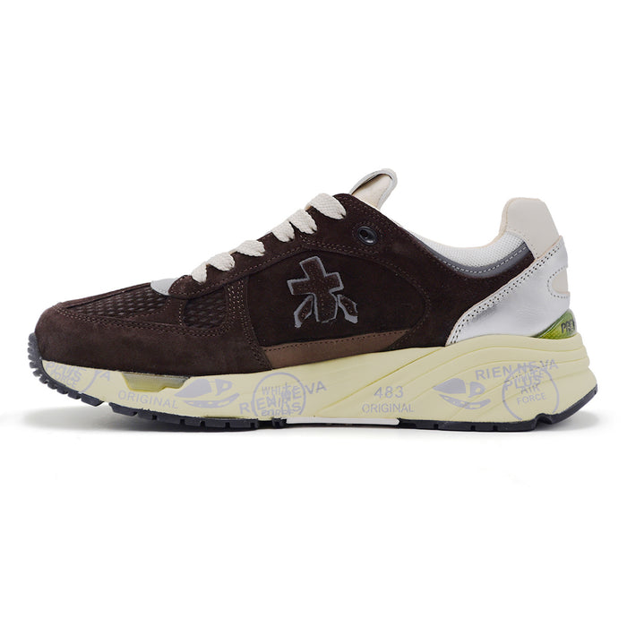 Sneakers Premiata Mase 7895 Donna Marrone Dettagli Metallici