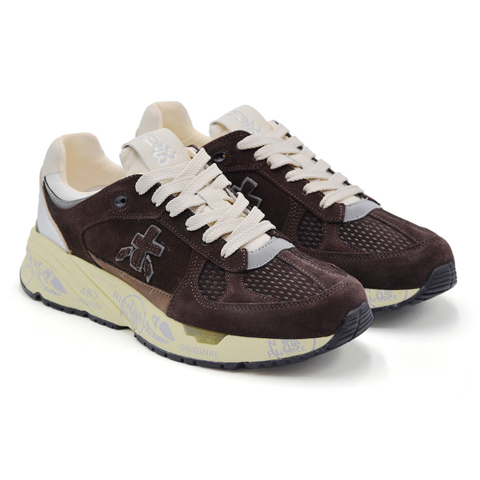 Sneakers Premiata Mase 7895 Donna Marrone Dettagli Metallici