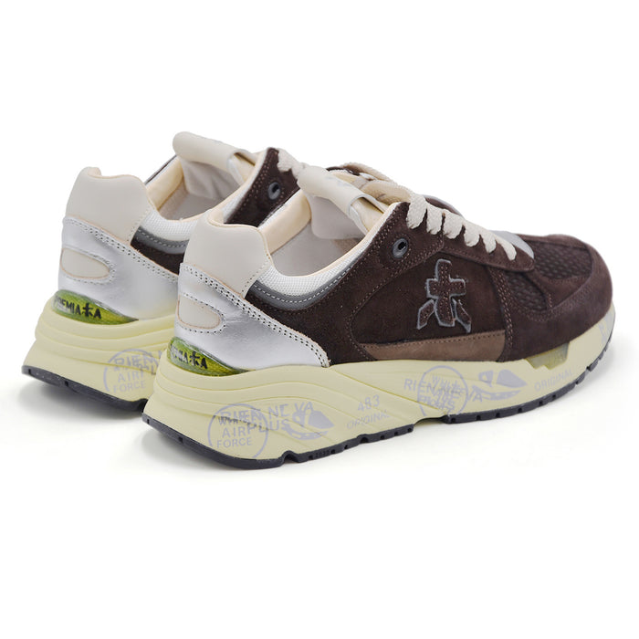 Sneakers Premiata Mase 7895 Donna Marrone Dettagli Metallici