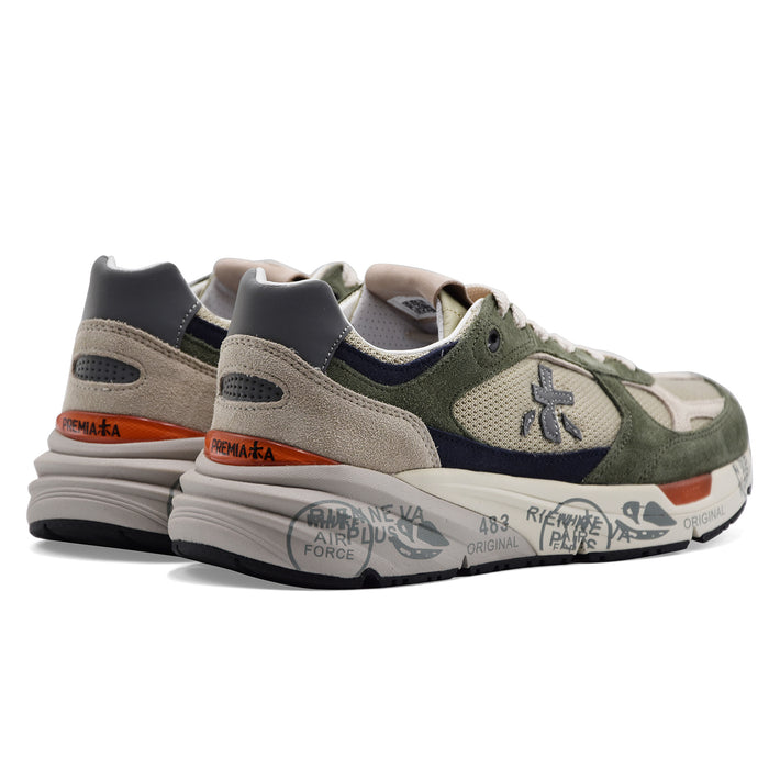 Sneakers Uomo Premiata Mase 25 8015 Verde Militare Arancione