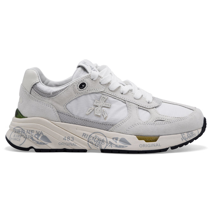 Women's Premiata Mased 7823 White Modern Silhouette Sneakers