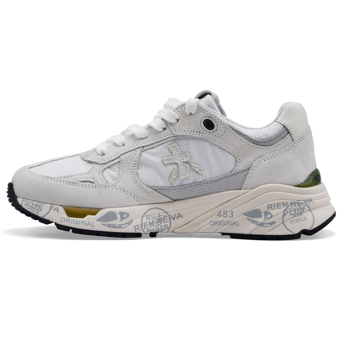 Women's Premiata Mased 7823 White Modern Silhouette Sneakers