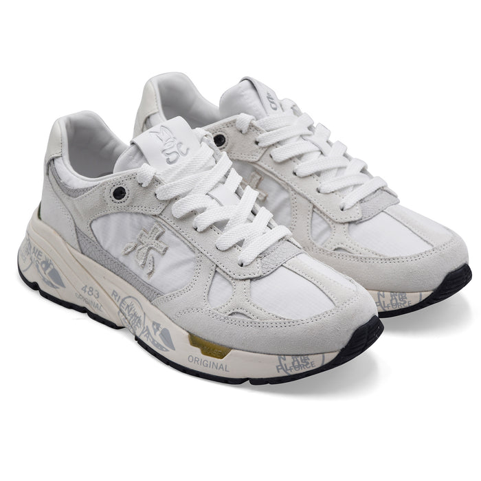 Women's Premiata Mased 7823 White Modern Silhouette Sneakers
