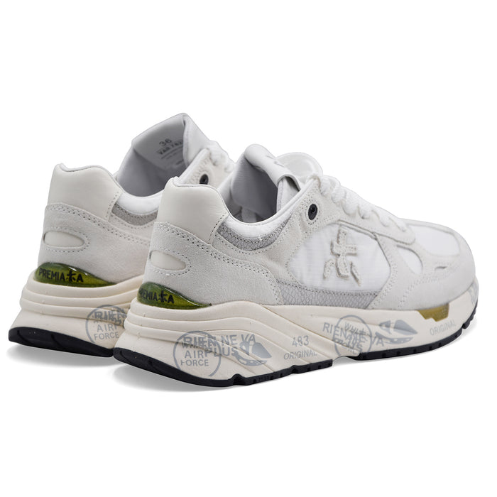 Women's Premiata Mased 7823 White Modern Silhouette Sneakers