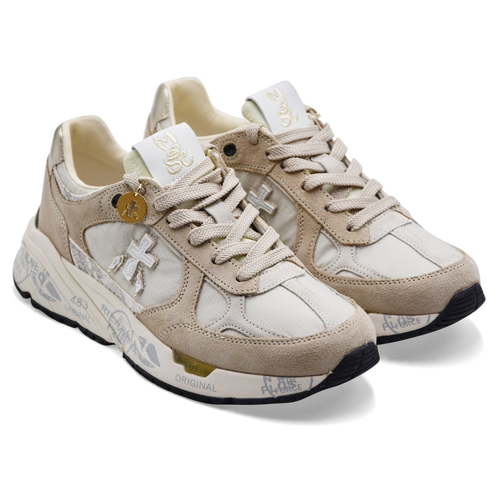 Sneakers Premiata Donna MASED 8116 In Pelle Scamosciata Beige