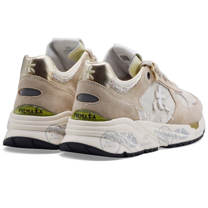 Sneakers Premiata Donna MASED 8116 In Pelle Scamosciata Beige