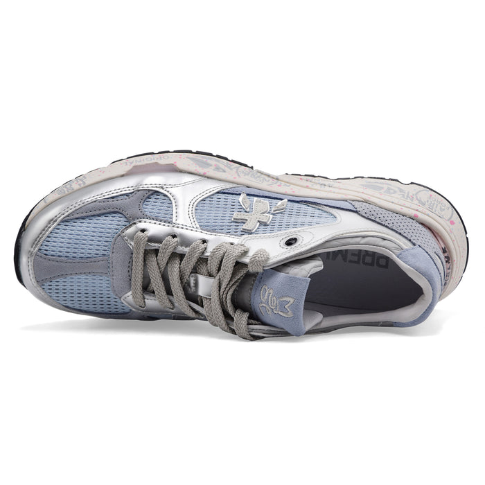 Sneakers Donna Premiata Mased 8205 In Pelle Mesh Light Blue