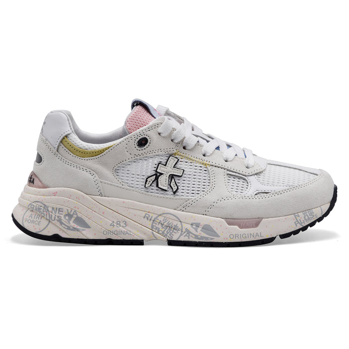 Sneakers Donna Premiata Mased Var. 8206 In Pelle Mesh Bianco
