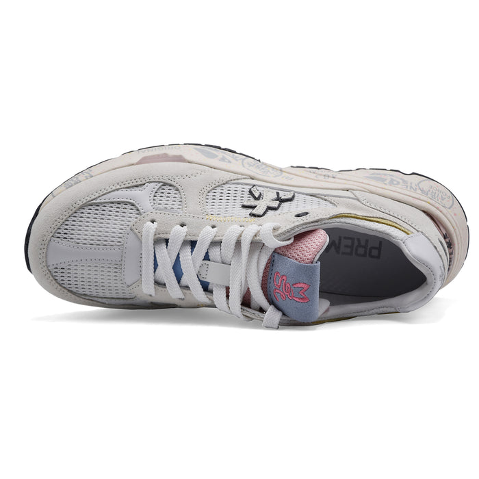 Sneakers Donna Premiata Mased Var. 8206 In Pelle Mesh Bianco