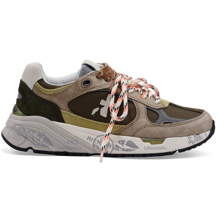 Sneakers Premiata Mased 8521L Donna Tessuto Suede Marrone Grigio