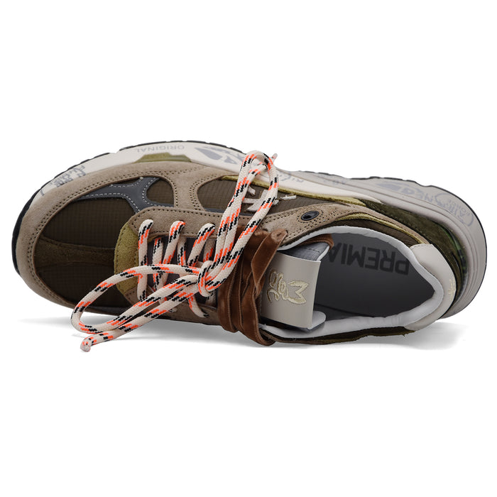 Sneakers Premiata Mased 8521L Donna Tessuto Suede Marrone Grigio