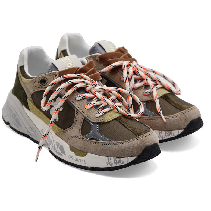 Sneakers Premiata Mased 8521L Donna Tessuto Suede Marrone Grigio