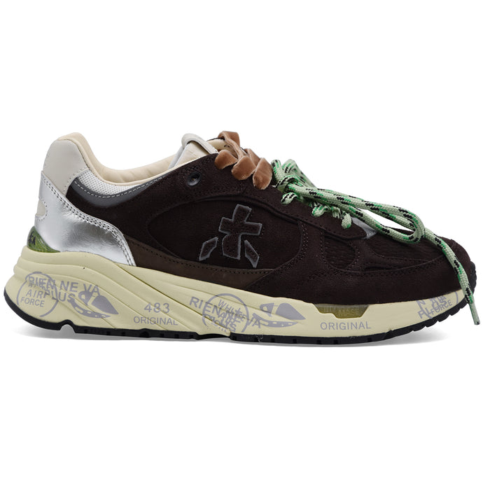 Sneakers Premiata Mased 8596L Donna Pelle Scamosciata Marrone