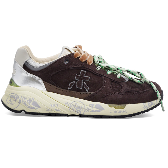 Sneakers Premiata Mased 8596L Donna Pelle Scamosciata Marrone