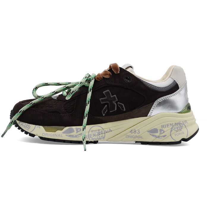 Sneakers Premiata Mased 8596L Donna Pelle Scamosciata Marrone