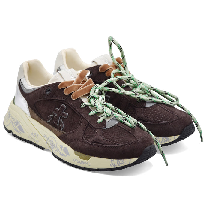 Sneakers Premiata Mased 8596L Donna Pelle Scamosciata Marrone