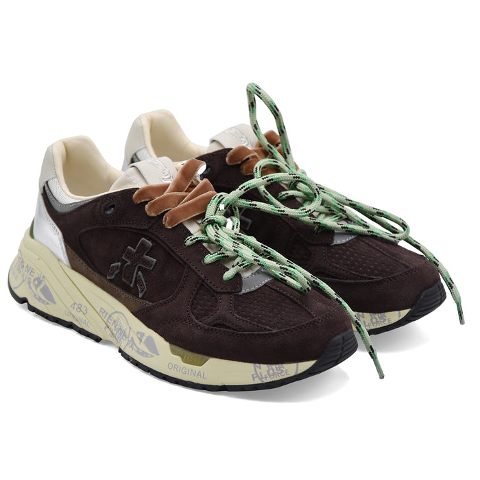 Sneakers Premiata Mased 8596L Donna Pelle Scamosciata Marrone
