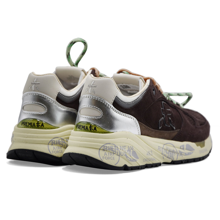 Sneakers Premiata Mased 8596L Donna Pelle Scamosciata Marrone
