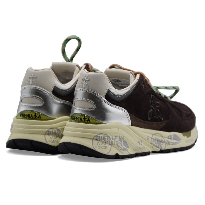 Sneakers Premiata Mased 8596L Donna Pelle Scamosciata Marrone