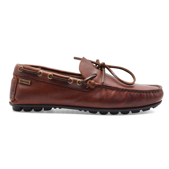 Car Shoe Uomo Marrone Barbour Courage Driving Shoe Vera Pelle