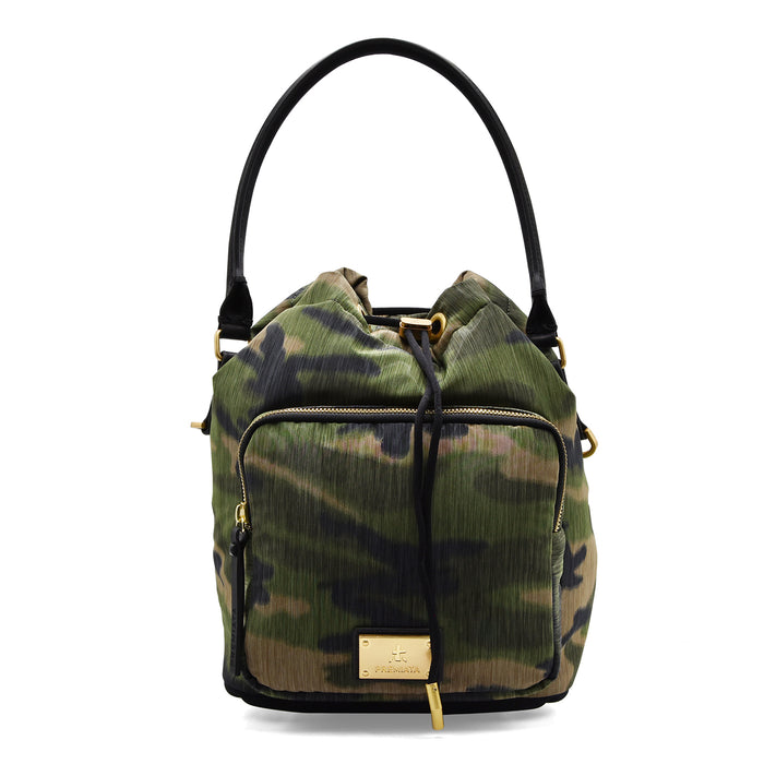 Women's Premiata Bag Mia 2146 Camouflage Green Modern Design