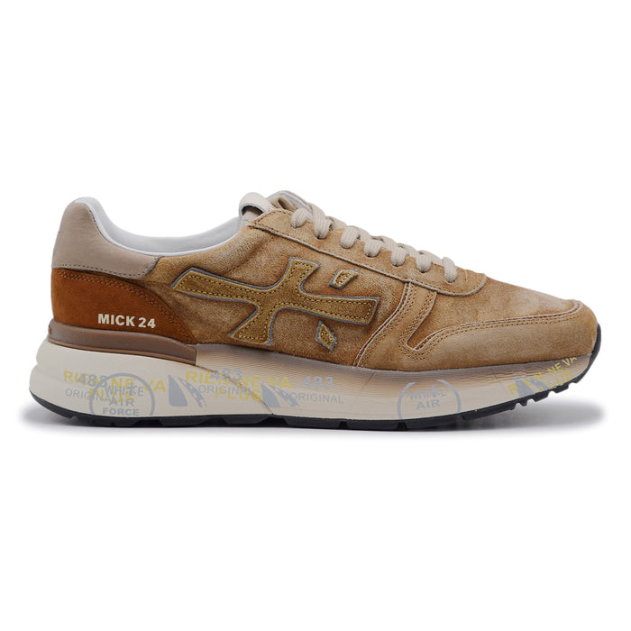Sneakers Premiata Mick 7712 Uomo Marrone Chiaro Stile Iconico