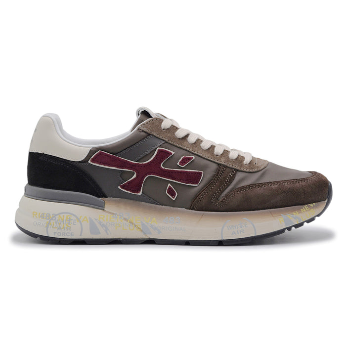 Sneakers Premiata Mick 7714 Uomo Marrone Bordeaux Alta Qualità
