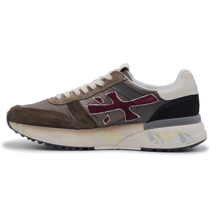 Sneakers Premiata Mick 7714 Uomo Marrone Bordeaux Alta Qualità