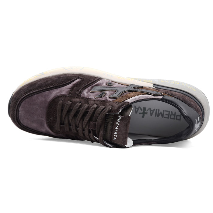 Sneakers Premiata Mick 8434 Iconiche Uomo Suede Mesh Marrone
