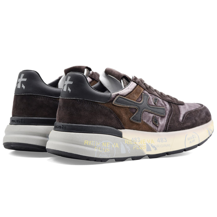 Sneakers Premiata Mick 8434 Iconiche Uomo Suede Mesh Marrone