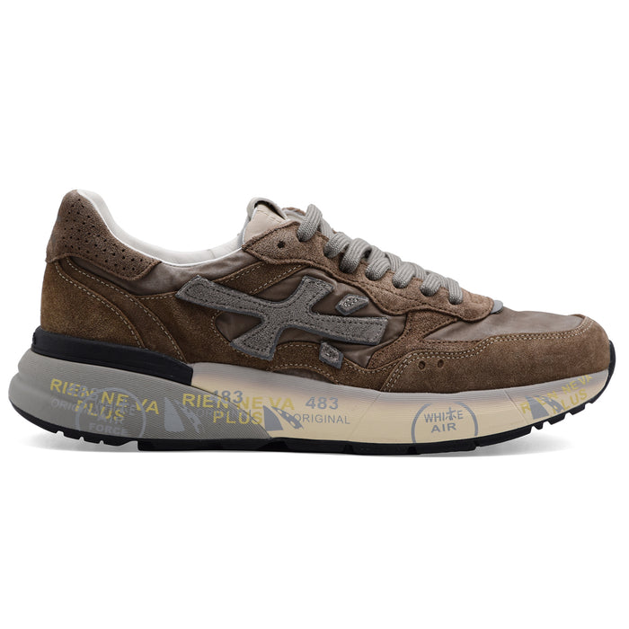 Sneakers Premiata Uomo Mick 0.1 8437 Suede Mesh Beige Tortora