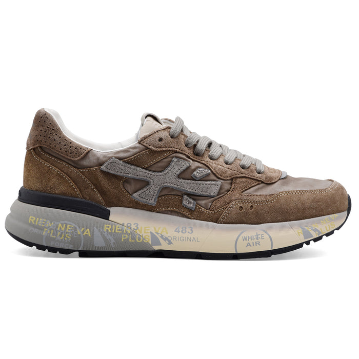 Sneakers Premiata Uomo Mick 0.1 8437 Suede Mesh Beige Tortora