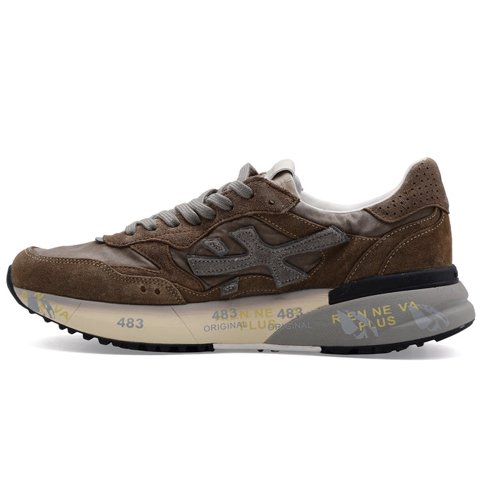 Sneakers Premiata Uomo Mick 0.1 8437 Suede Mesh Beige Tortora