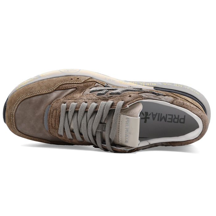 Sneakers Premiata Uomo Mick 0.1 8437 Suede Mesh Beige Tortora