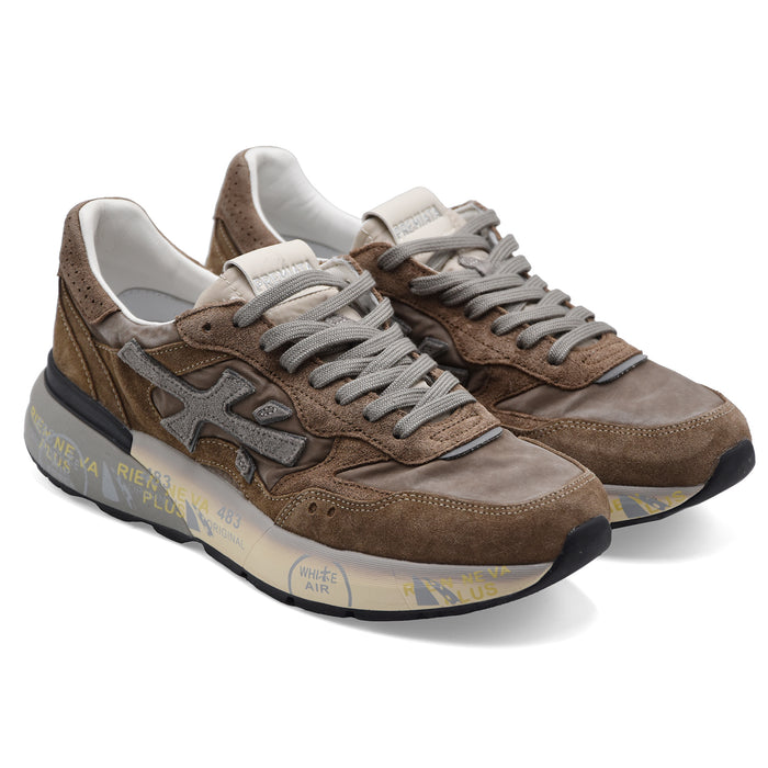 Sneakers Premiata Uomo Mick 0.1 8437 Suede Mesh Beige Tortora