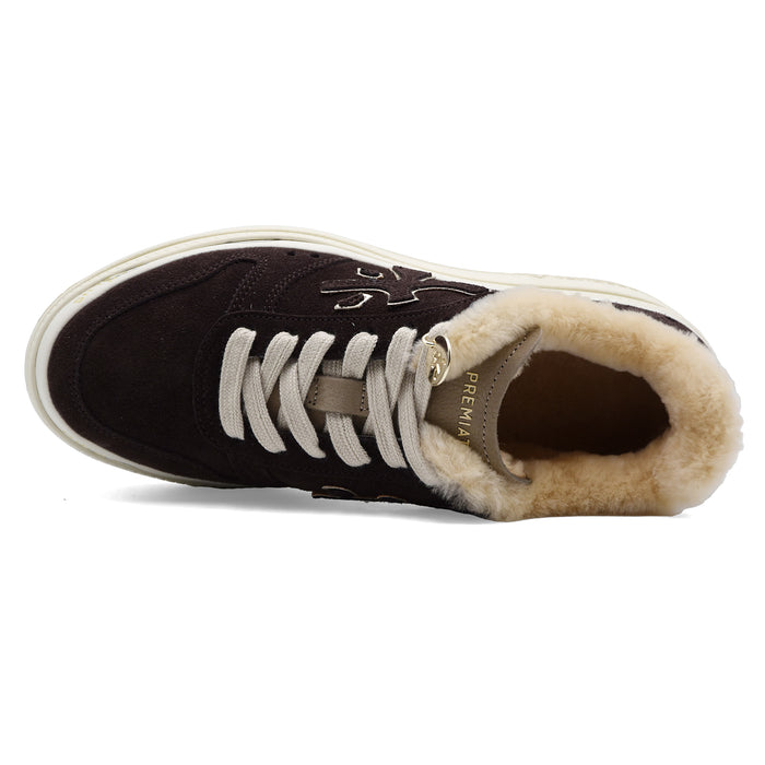 Sneakers Donna Premiata Micol 7894M Marrone Scuro Suola Platform