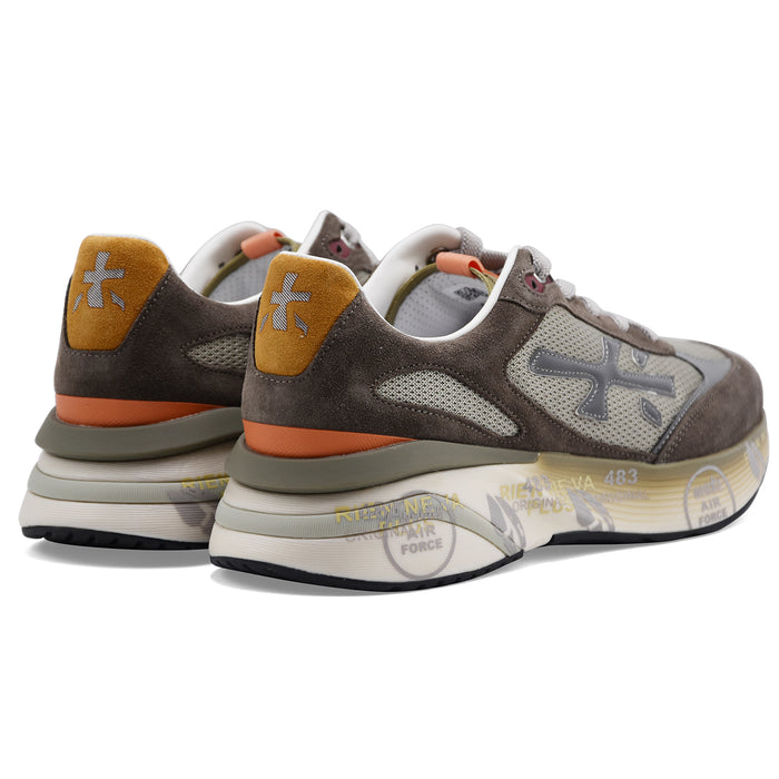 Sneakers Uomo Premiata Moerun 7871 Taupe Logo Laterale Iconico