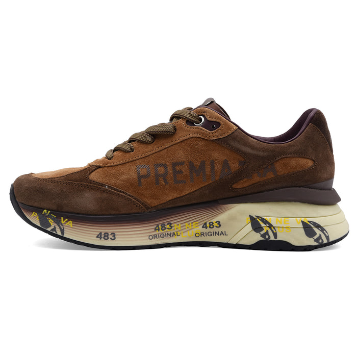 Sneakers Premiata Moerun 8539 Uomo Pelle Scamosciata Cammello