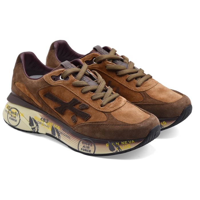 Sneakers Premiata Moerun 8539 Uomo Pelle Scamosciata Cammello