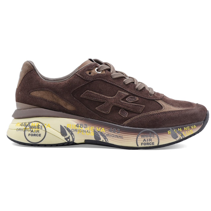 Sneakers Premiata Moerun 8636 Uomo Marrone Running Innovativa