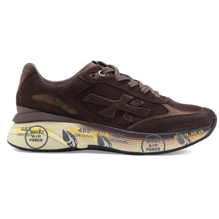Sneakers Premiata Moerun 8636 Uomo Marrone Running Innovativa
