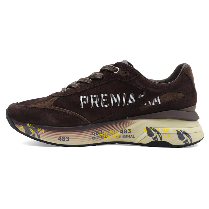 Sneakers Premiata Moerun 8636 Uomo Marrone Running Innovativa