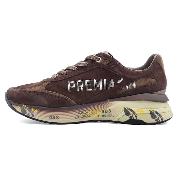Sneakers Premiata Moerun 8636 Uomo Marrone Running Innovativa