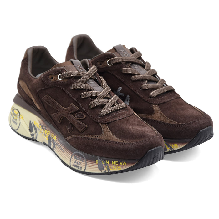 Sneakers Premiata Moerun 8636 Uomo Marrone Running Innovativa