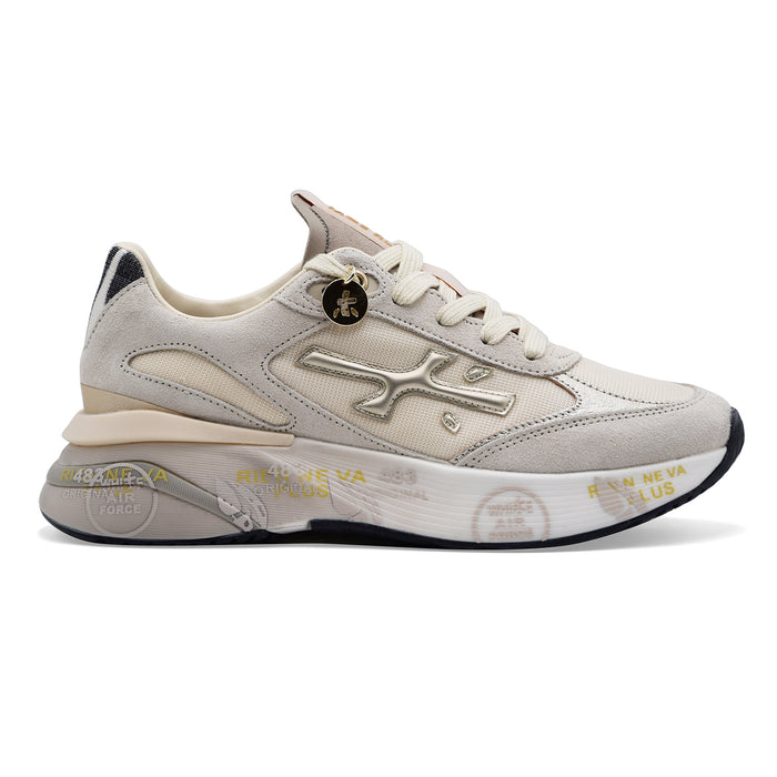 Women's Premiata Moerund 8080 Beige Sneakers with a Dynamic Design