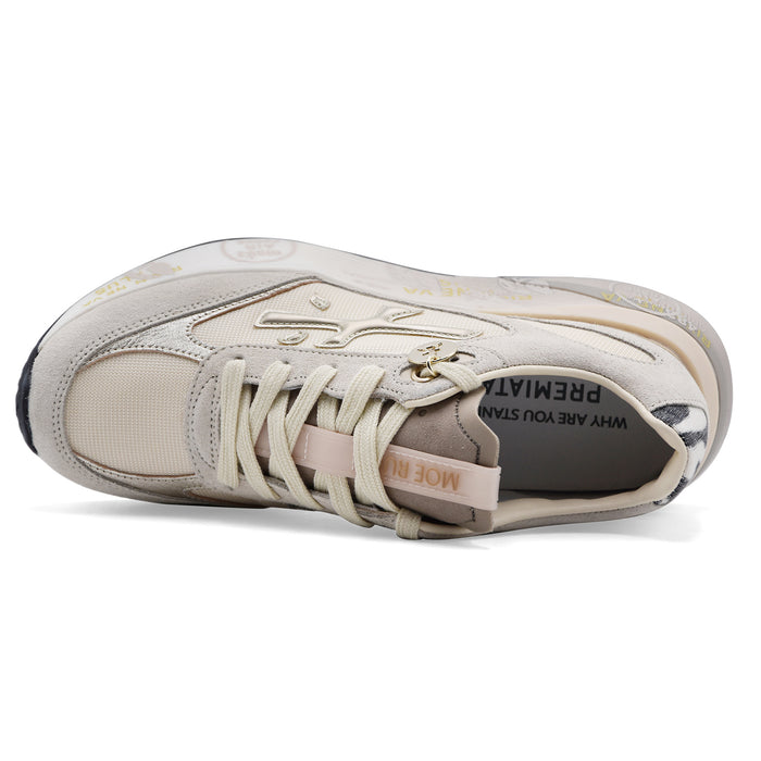 Women's Premiata Moerund 8080 Beige Sneakers with a Dynamic Design
