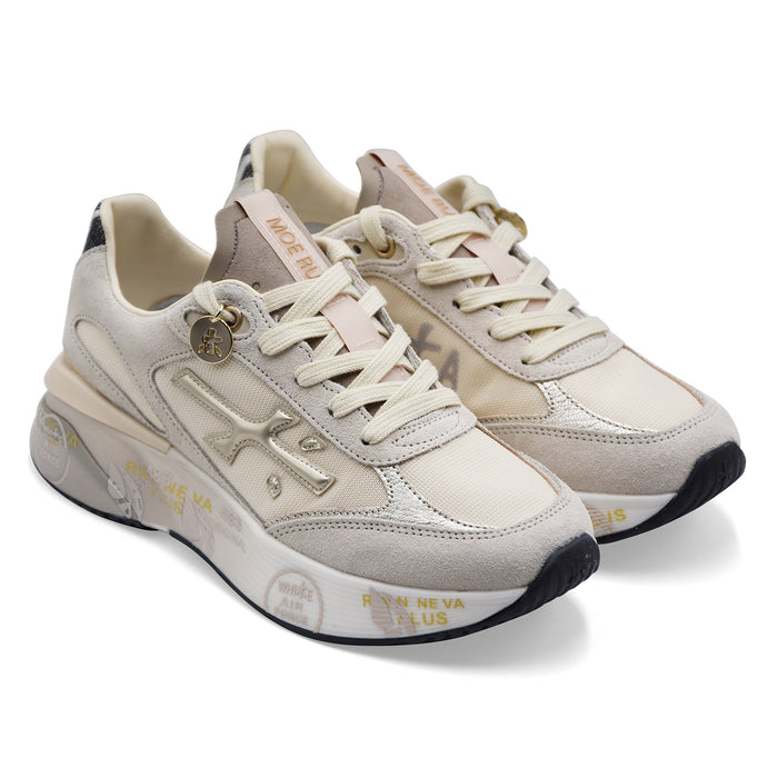 Women's Premiata Moerund 8080 Beige Sneakers with a Dynamic Design