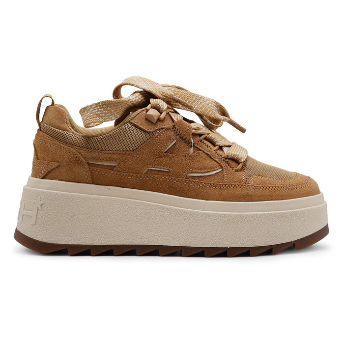 Ash Movie Calf Suede Mesh Camel Street Style Women's Sneakers